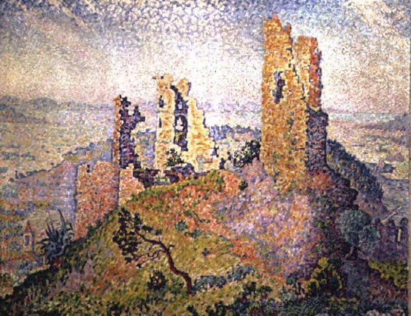 Paul Signac Landscape with a Ruined Castle oil painting picture